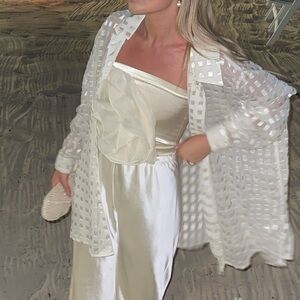 Free People Cream Silk Fabric